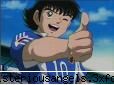 il prefer pe tsubasa. so sweet...ca si sora are un vis.. personajul preferat